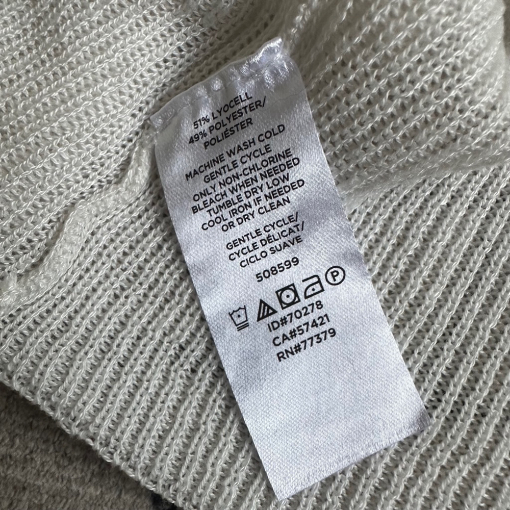 Women's Ann Taylor Cardigan Sweater XL White - Picture 6 of 7